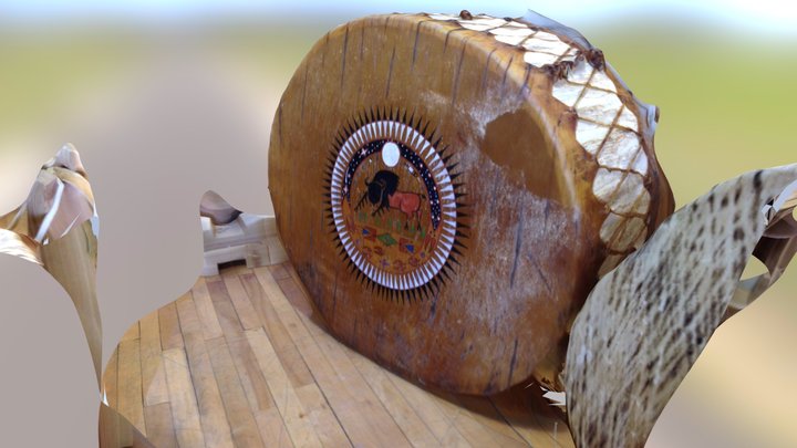  Lakota Drum 3D Model