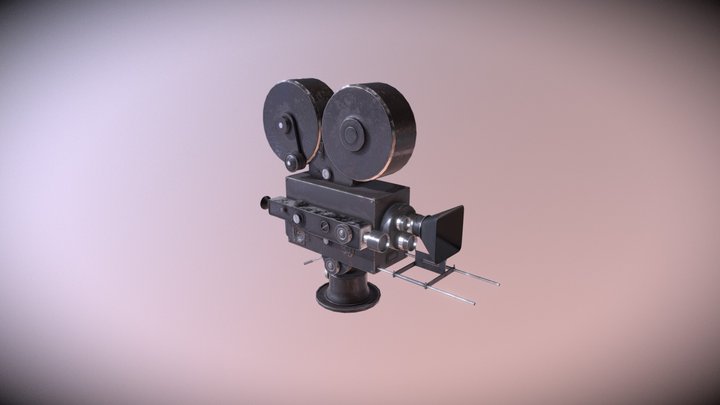 Old Style Projector 3D Model