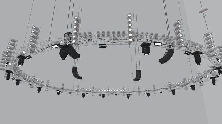 WWE Overhead Lighting - 2021 3D Model