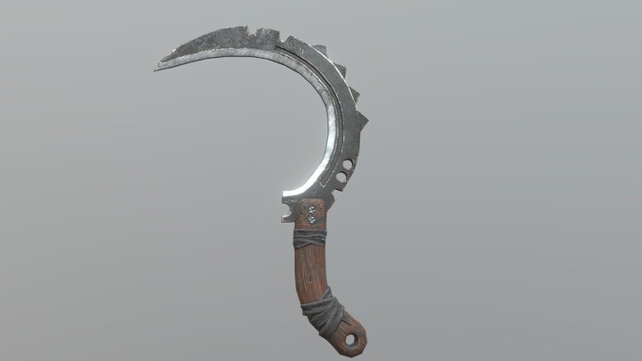 Combat Scythe 3D Model