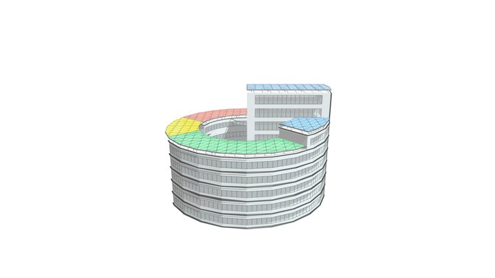 Imaginary Google Building 3D Model