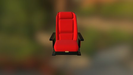 Theater Chair 3D Model