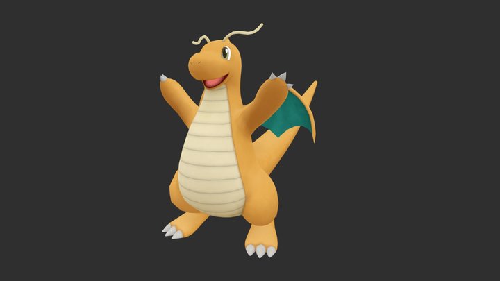 Dragonite (Official) 3D Model