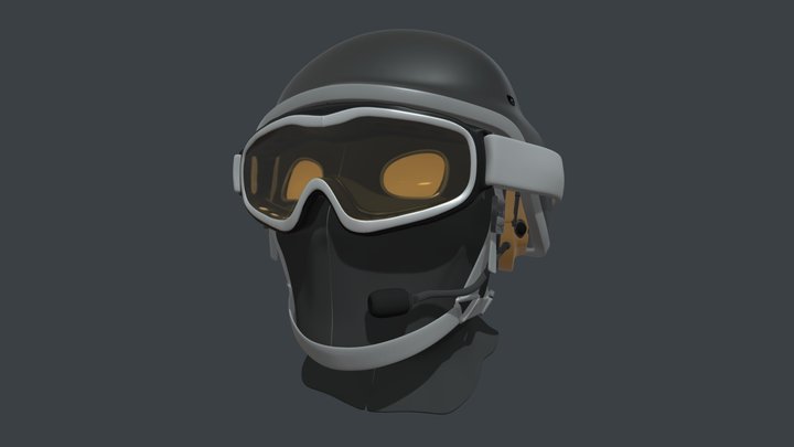 Soldier Headgear 3D Model
