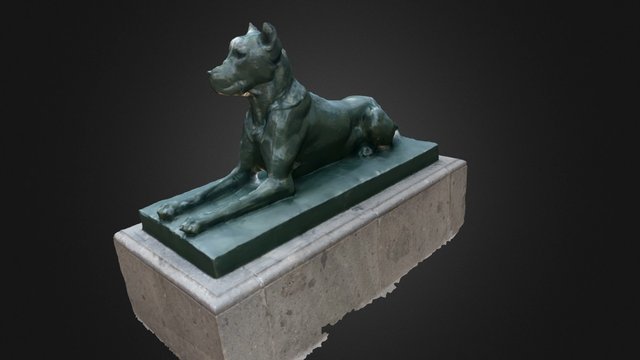 Perro Plaza Santa Ana 3D Model