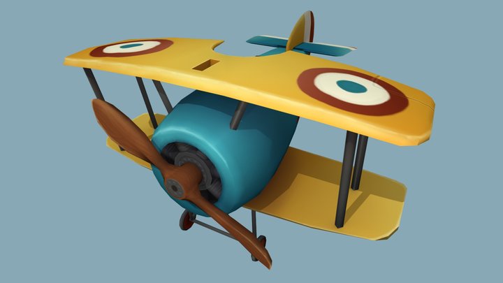 Flying Circus Plane 3D Model