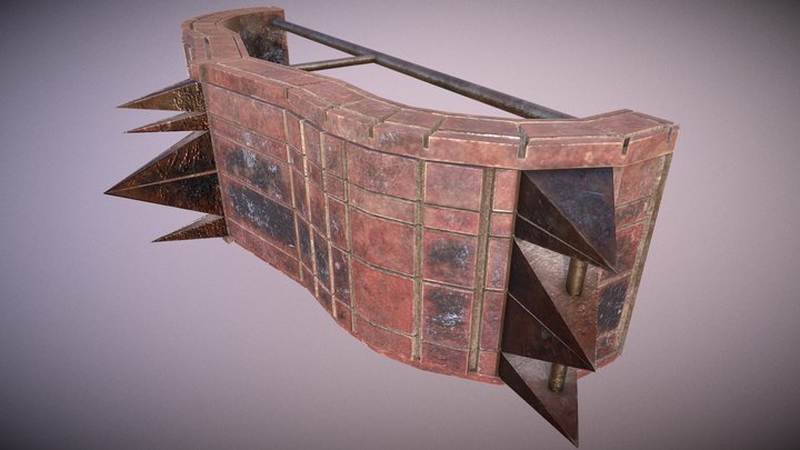 Behind Part - The Wall 3D Model