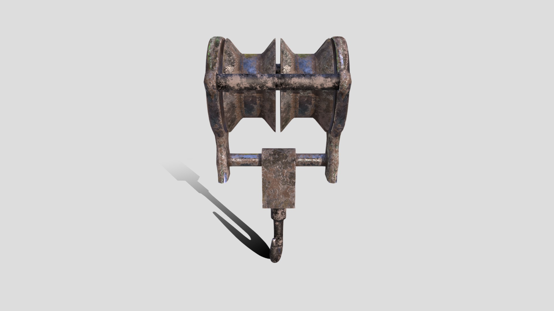 3D model Block and Tackle - This is a 3D model of the Block and Tackle. The 3D model is about a metal cross with a cross on it.