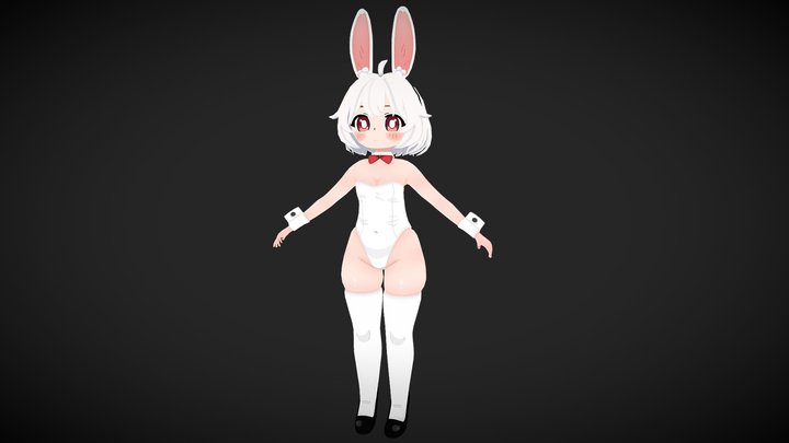 Bunny anime character 3D Model