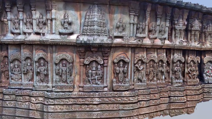 Channakeshwara Temple Wall 3D Scan 3D Model