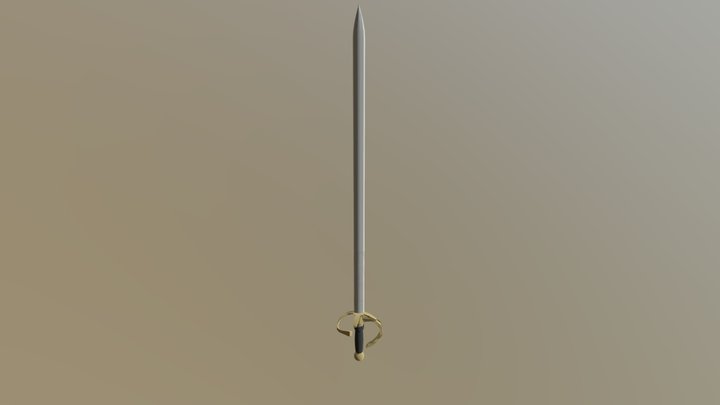 Rapier sword 3D Model