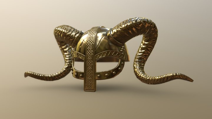 Wingborn viking helmet 3D Model