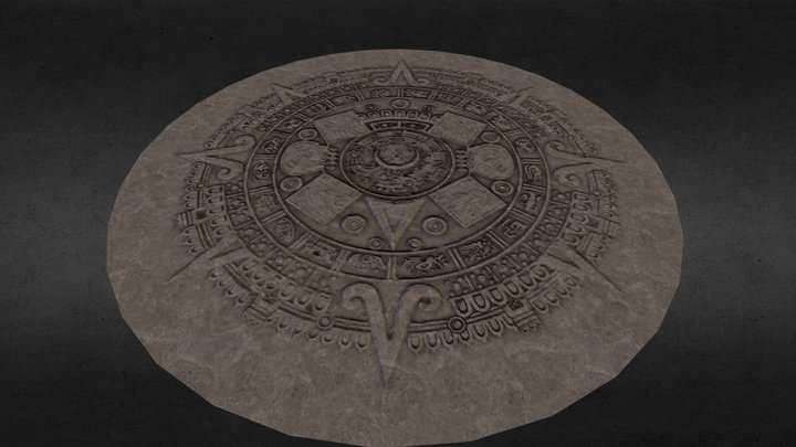 Aztec Runecarving 3D Model
