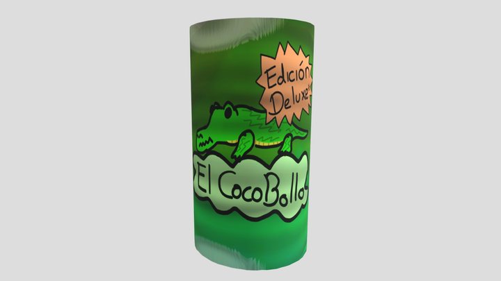 CONSERVED CANNED FOOD CAN "EL COCOBOLLO DELUXE" 3D Model
