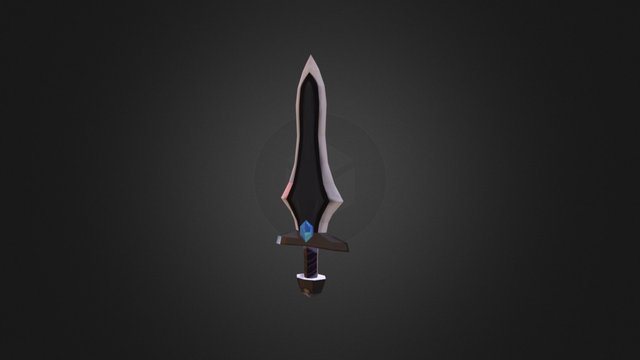 Low Poly Sword 3D Model
