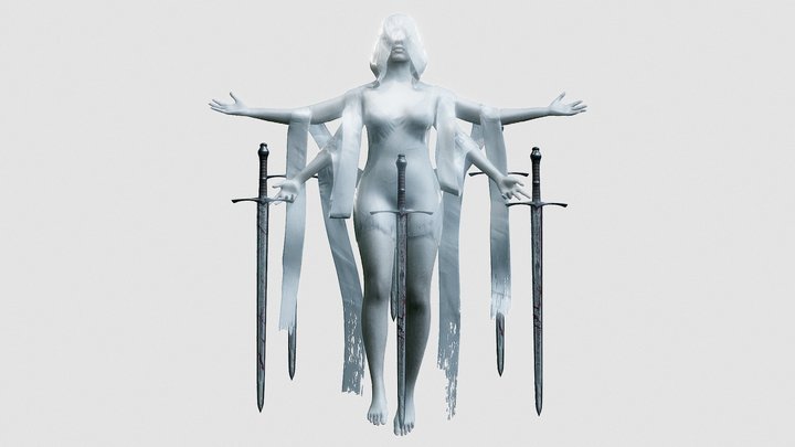 The Queen of Swords 3D Model