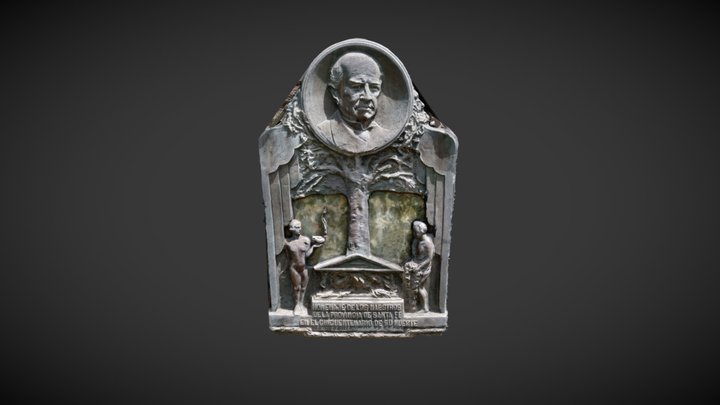 Placa Domingo F. Sarmiento - CNSMB - SJ - ARG 3D Model