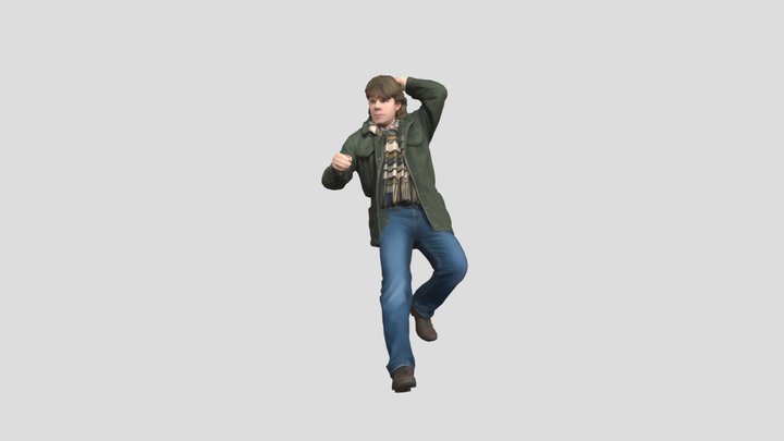 Andre_with_round_glasses_obj – Gratis 3D-model STL