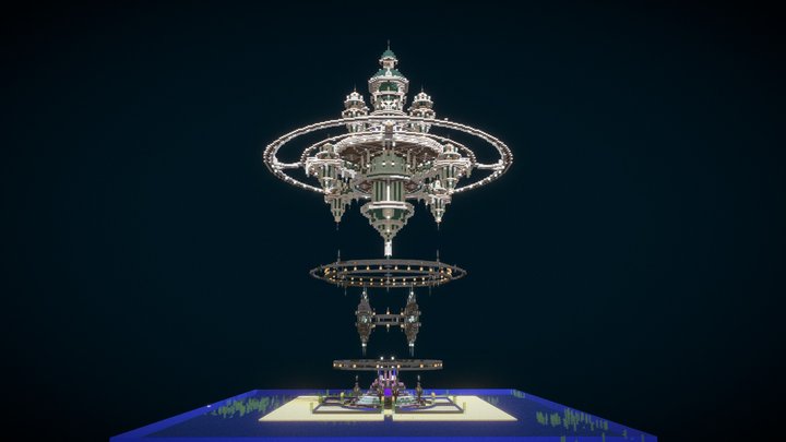 Minecraft XKZH.FUN Architect's work 0001 3D Model