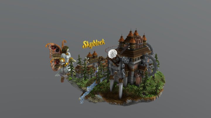 Skyblock Spawn 3D Model