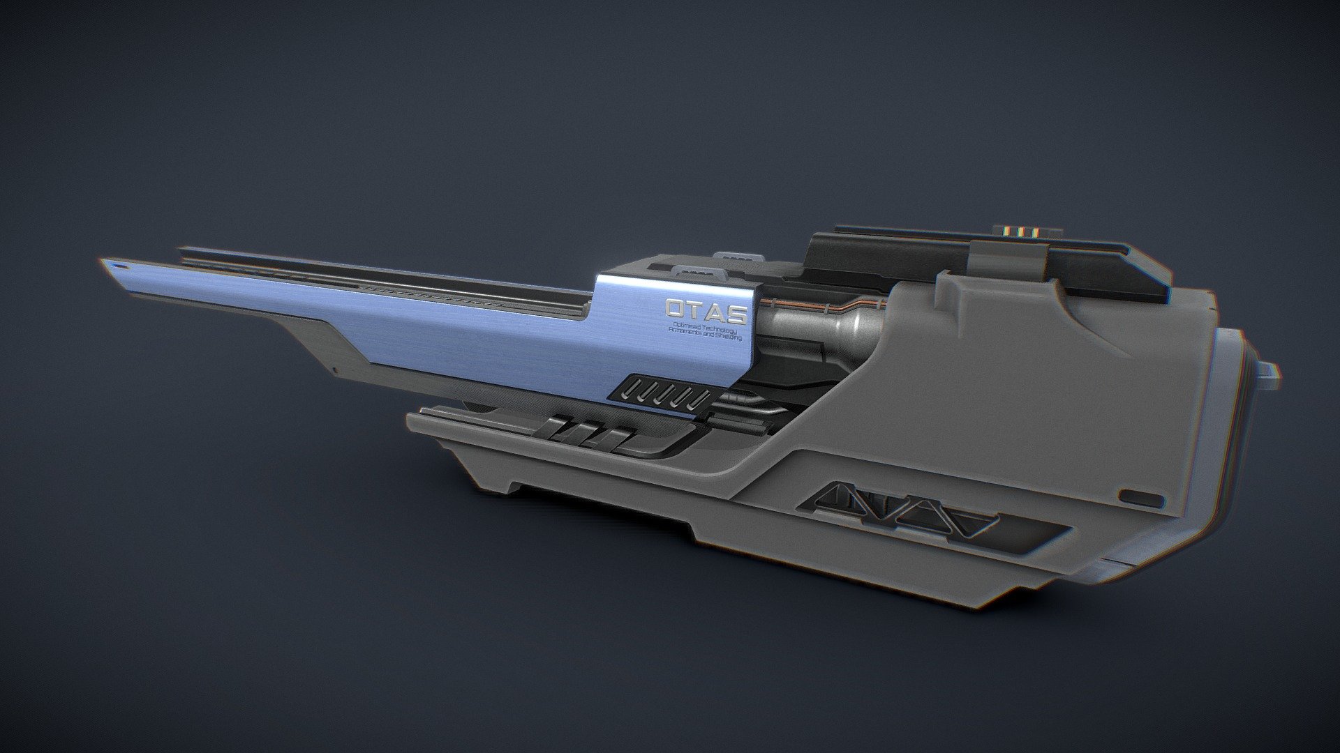 Wing-mounted Sci Fi Gun - Download Free 3d Model By Argon Matt [8757f17 