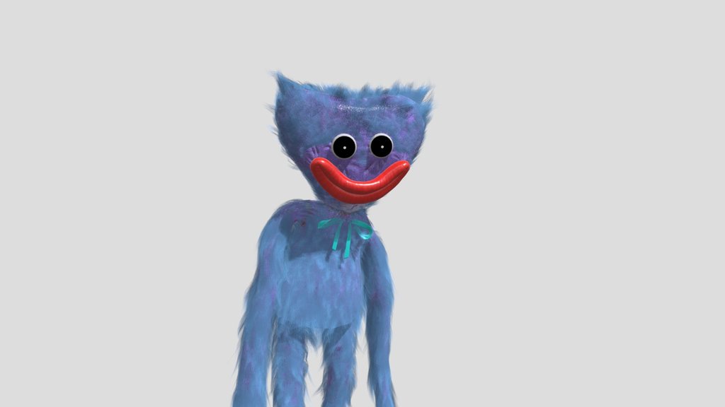 Smiling huggy wuggy
