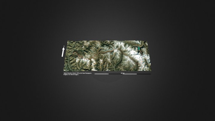 雀儿山穿越（德格-新路海） – Modello 3D gratuito STL
