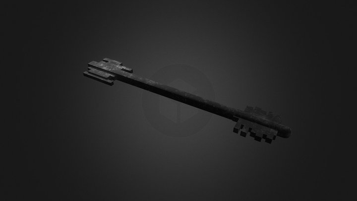 Metal key 3D Model