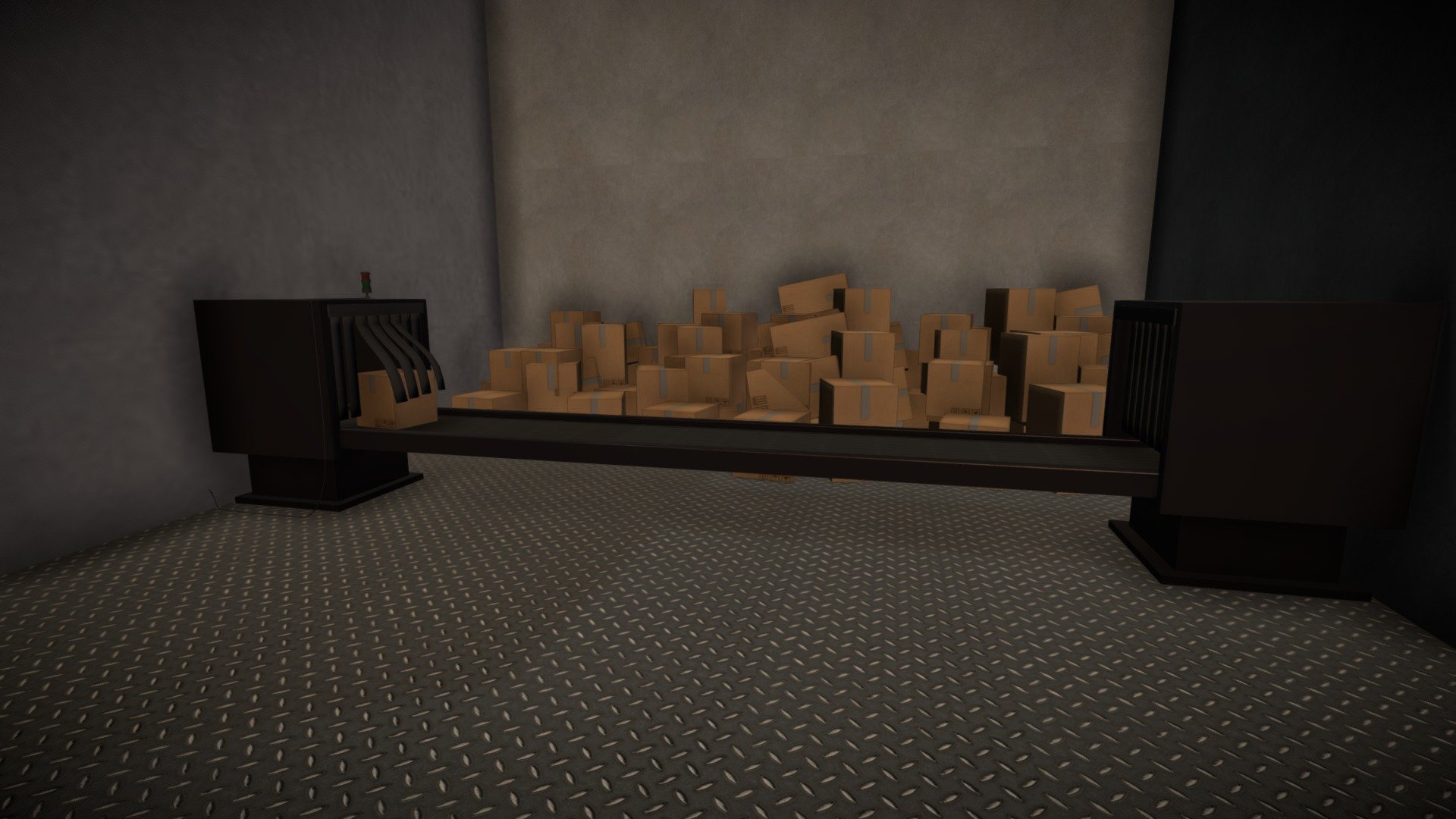 Small conveyor belt scene