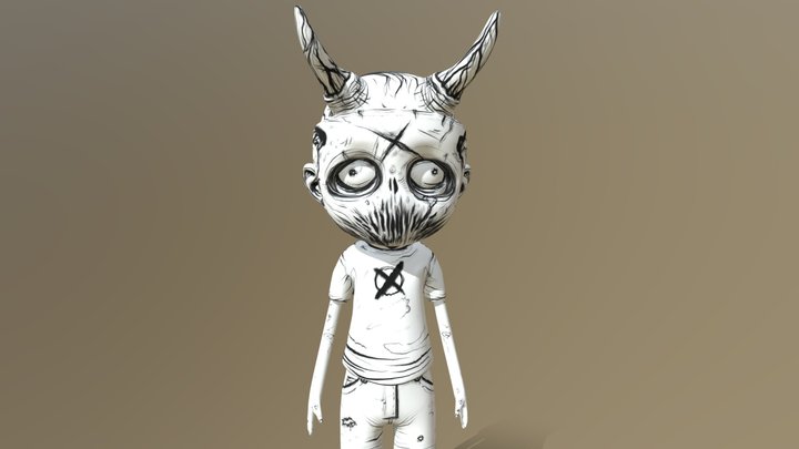 Horror Kid 3D Model