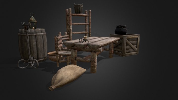 Cave Assets 3D Model