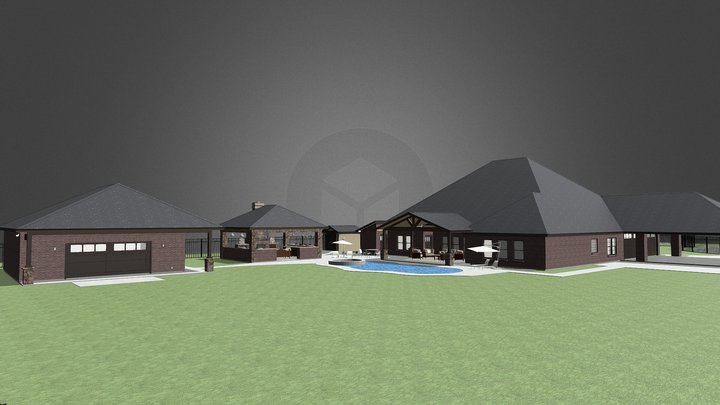 SUMMER KITCHEN 3D 3D Model