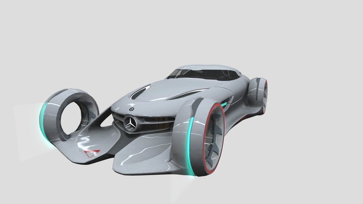 mercedes benz silver lightning – Gratis 3D-model STL