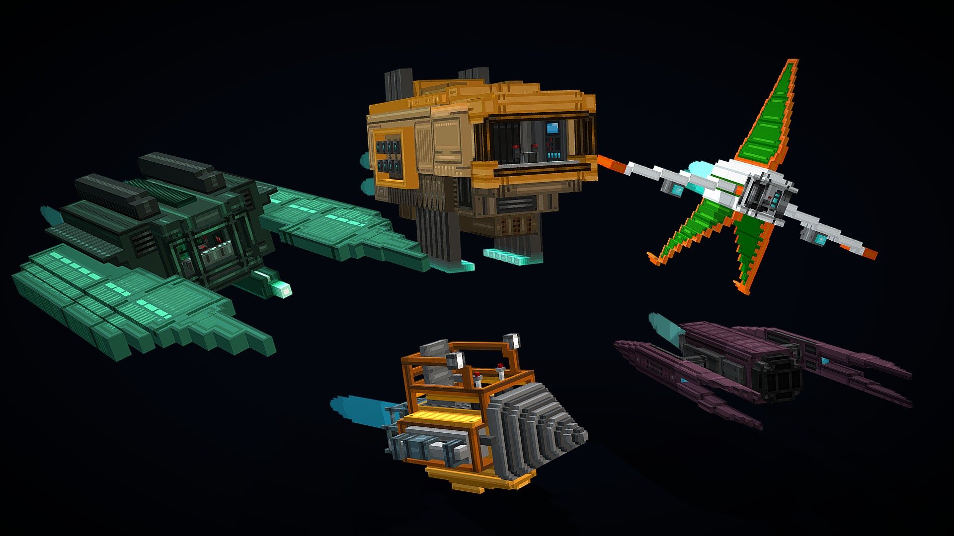 Outer Rim Spaceships - 3D model by Sam McLaughlin (@BhunaBoy) [875c2fa ...