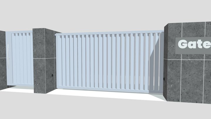 Latest Sliding Gate Design By Gateswale 3D Model