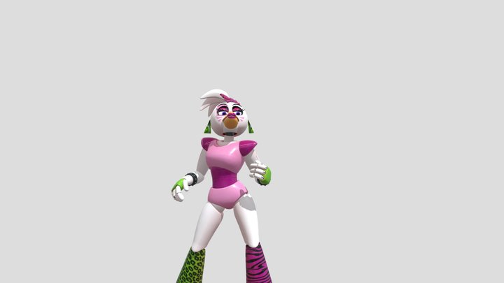 Glamrock Chica 3D Model