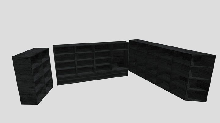three_black_shelves – Free 3D Model STL