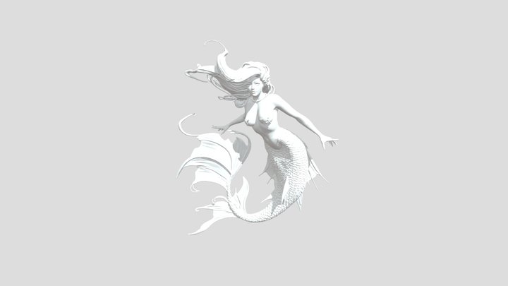 Mermaid Serenity 3D Model
