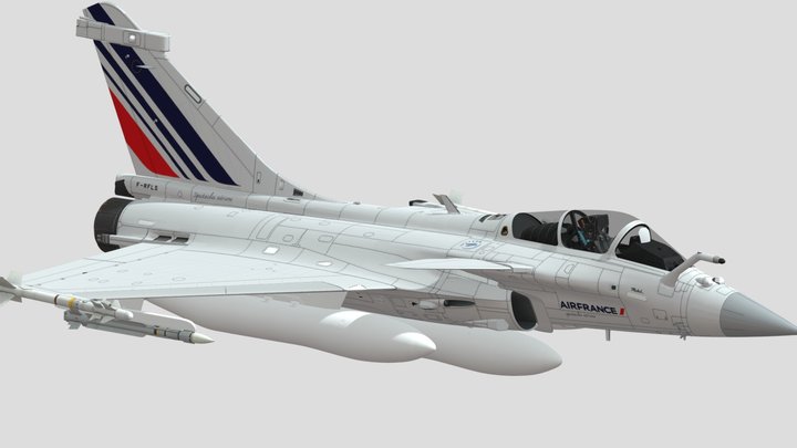 Rafale_C_F3 | Air France Functional 3D Model