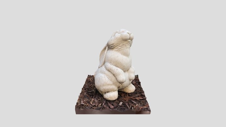 Bunny Statue 3D Model