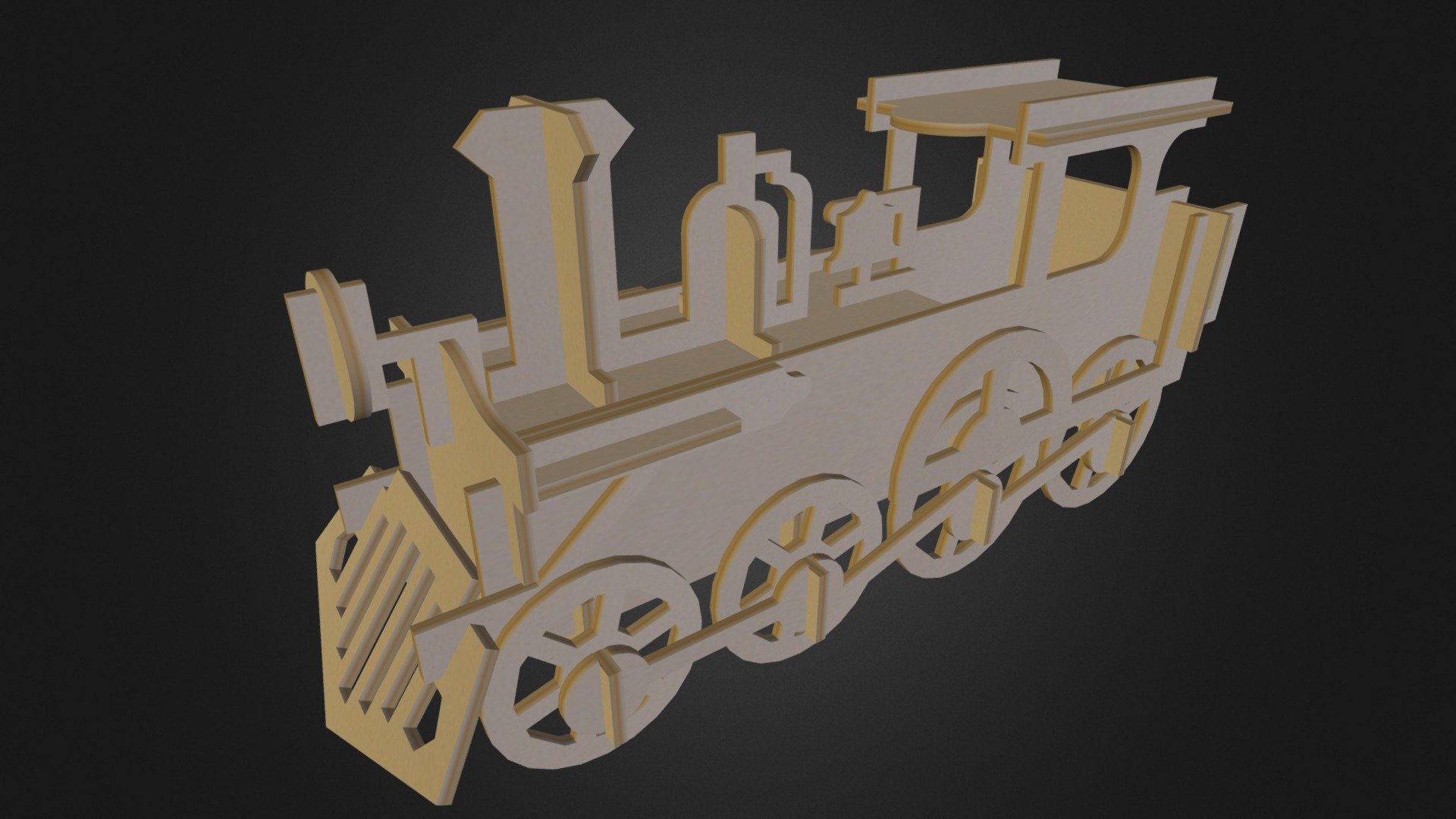 Wooden toy train - 3D model by NicolasErre [8760945] - Sketchfab