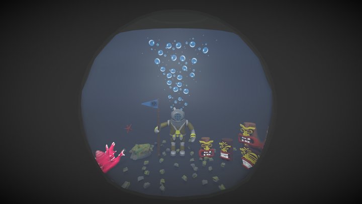Octoforce - Underwater Environment 3D Model