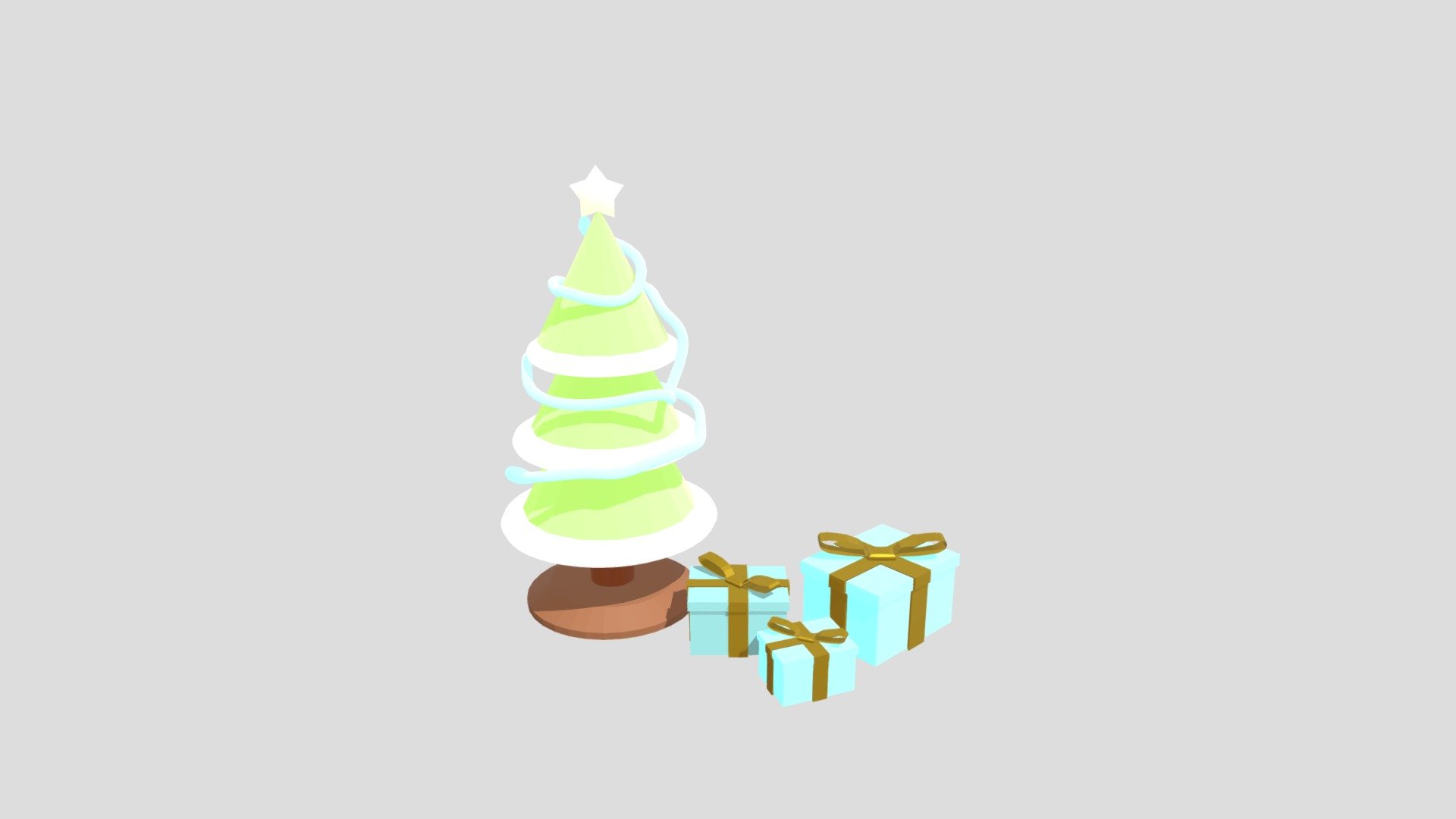 Christmas tree with presents