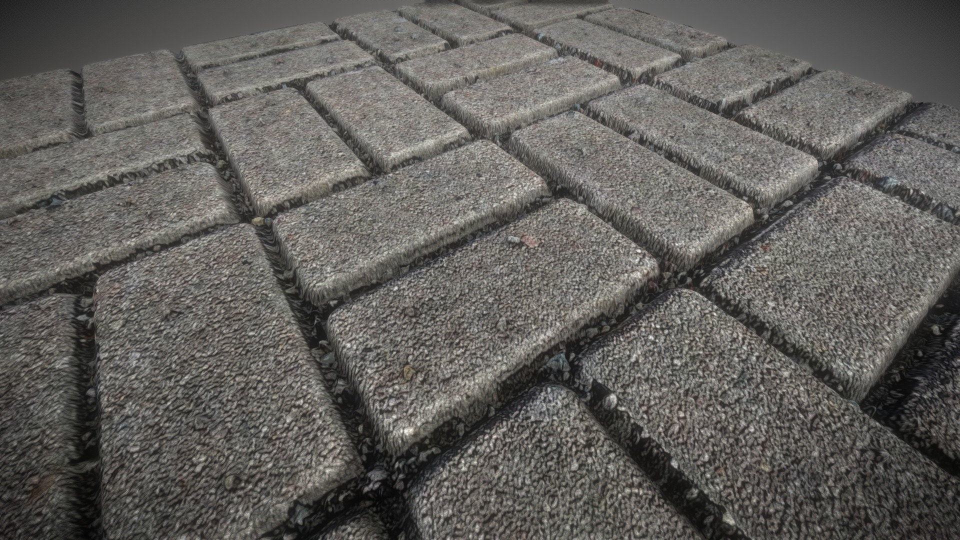 3D model Cobblestone 7 High-Poly with Displacement Map - This is a 3D model of the Cobblestone 7 High-Poly with Displacement Map. The 3D model is about a close up of a grey brick.