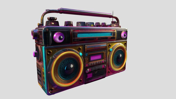 Neon Pulse 88 - boombox – Modèle 3D gratuit STL