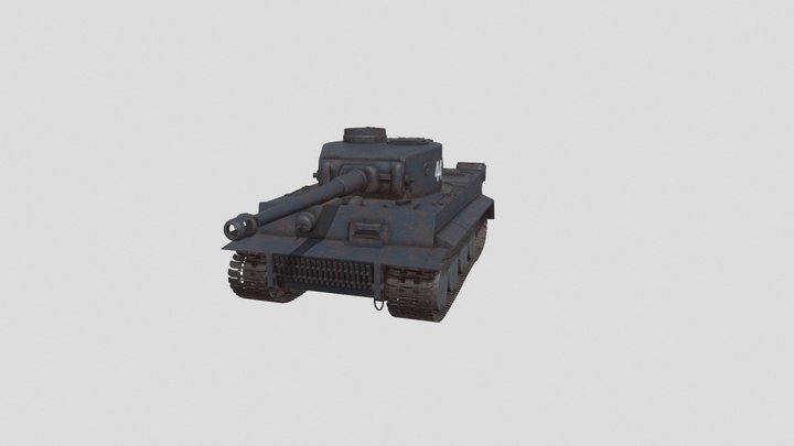 German Tiger 3D Model