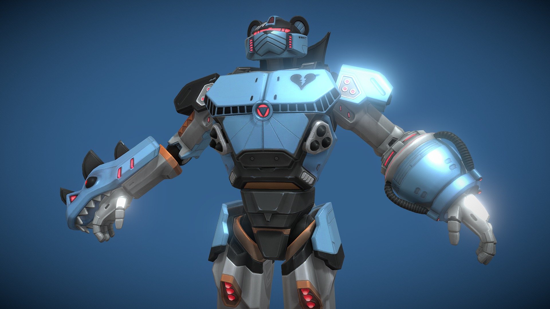 Mecha Team Leader 2.0 (Skin) - Download Free 3D model by Elite Big ...