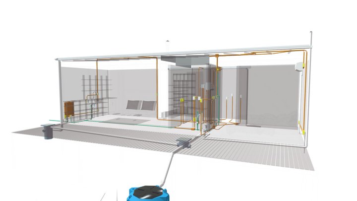 Projeto Elétrico e Hidrossanitário - K. 3D Model
