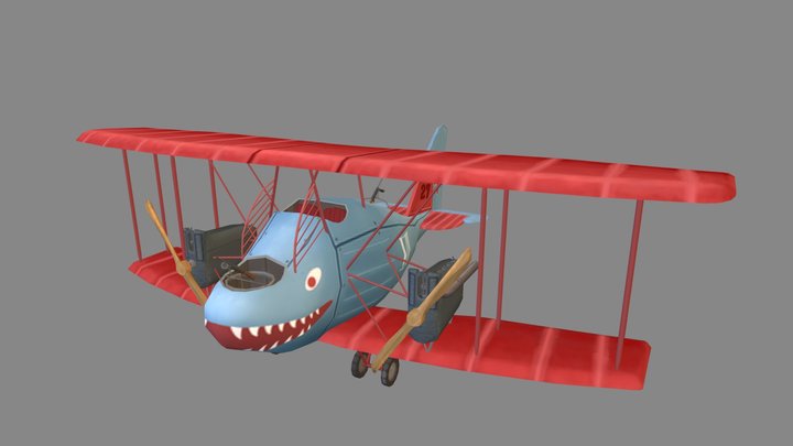 AEG GIV Late Plane Game Art Siem De Wilde 3D Model