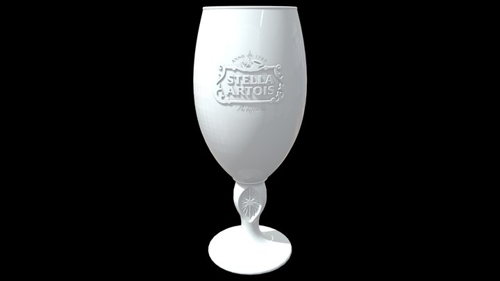 Stella_Artois_glass_33cl 3D Model